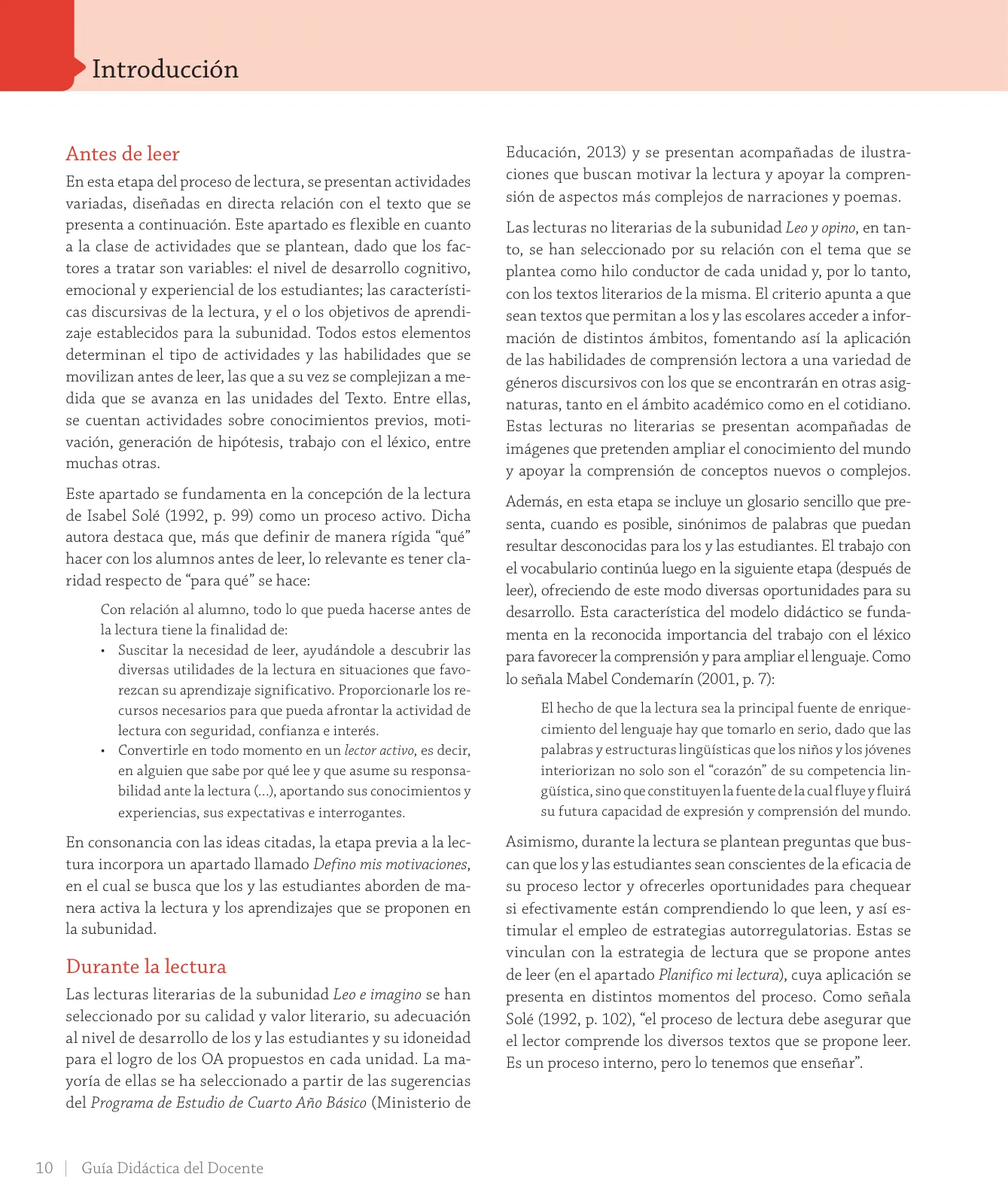 Página 12 de Lenguaje y Comunicación – Cuarto Básico | Texto del Estudiante MINEDUC – Descargar PDF · 2024
