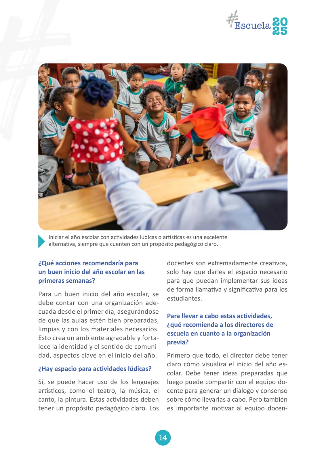 Miniatura página 14 de Escuelas 2025. Avanzamos juntos por un año escolar con mejores aprendizajes · 2025
