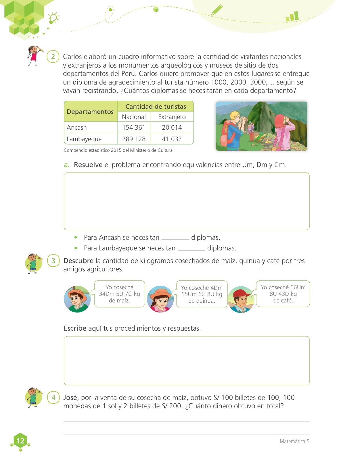 Miniatura página 13 de Matemática 5 : cuaderno de trabajo para quinto grado de Educación Primaria 2018 · 2018