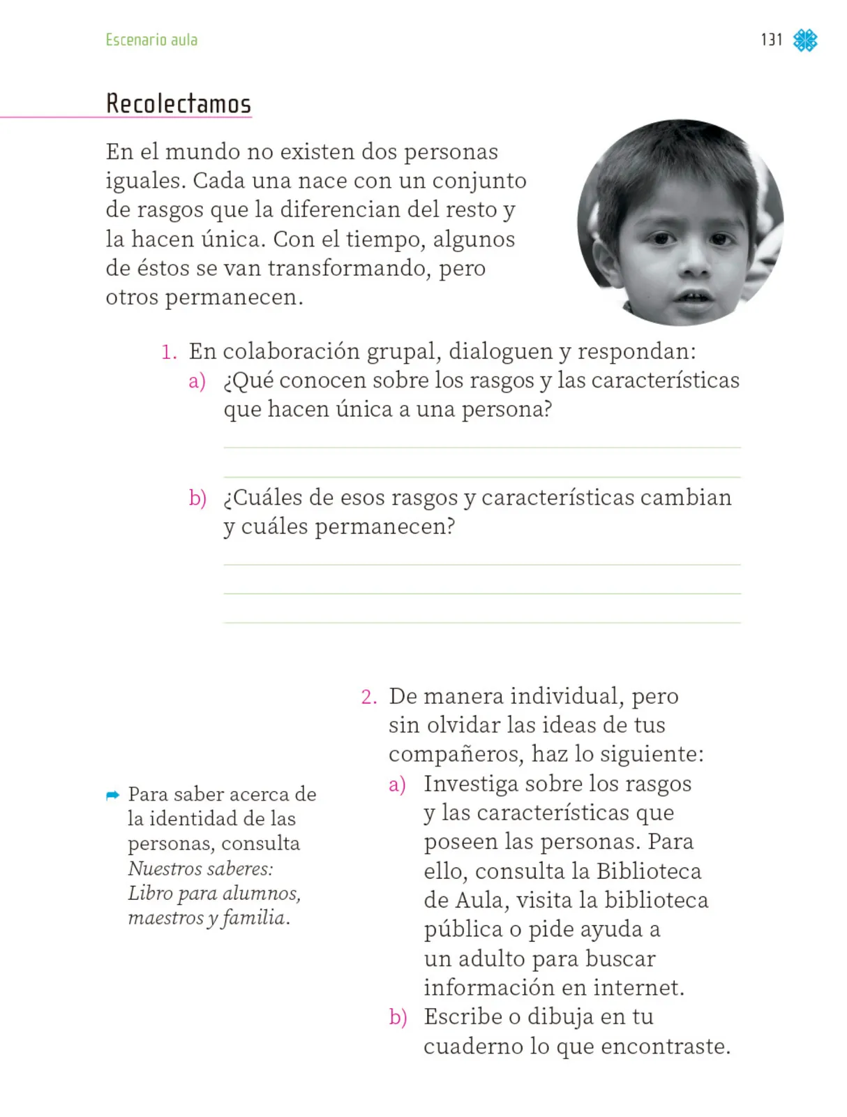 Miniatura página 132 de Proyectos de Aula.   Libro de Educación Primaria Grado 1°  Ciclo Escolar 2025 - 2026