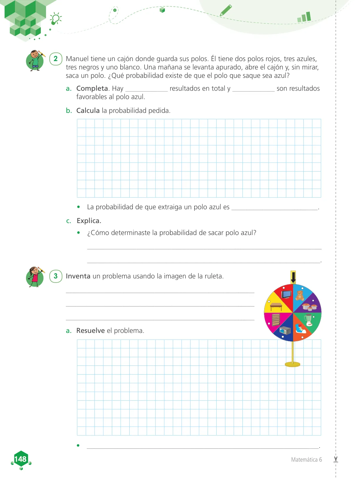Miniatura página 150 de Matemática 6 : cuaderno de trabajo para sexto grado de Educación Primaria 2019 · 2019