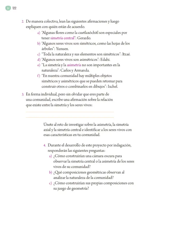 Página 125 de Proyectos Comunitarios. Libro de Educación Primaria Grado 6° Ciclo Escolar 2025 - 2026