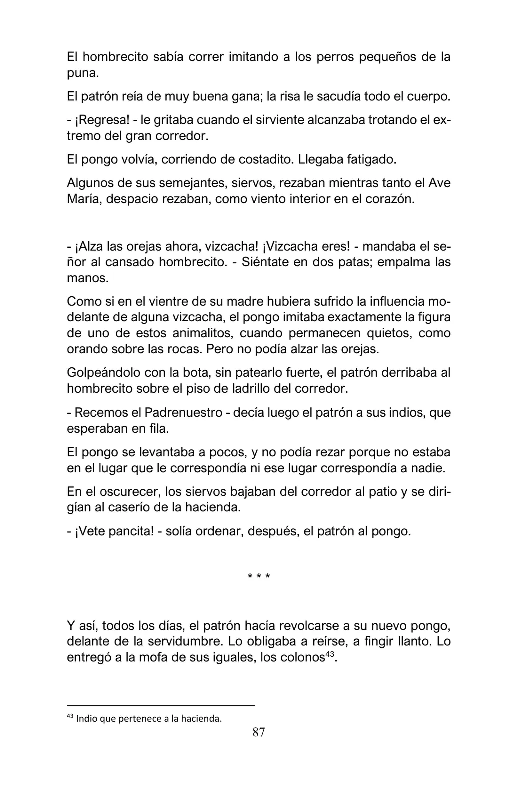 Página 87 de Arguedas, entre el fuego y el amor : textos seleccionados para estudiantes de Educación Básica · 2021