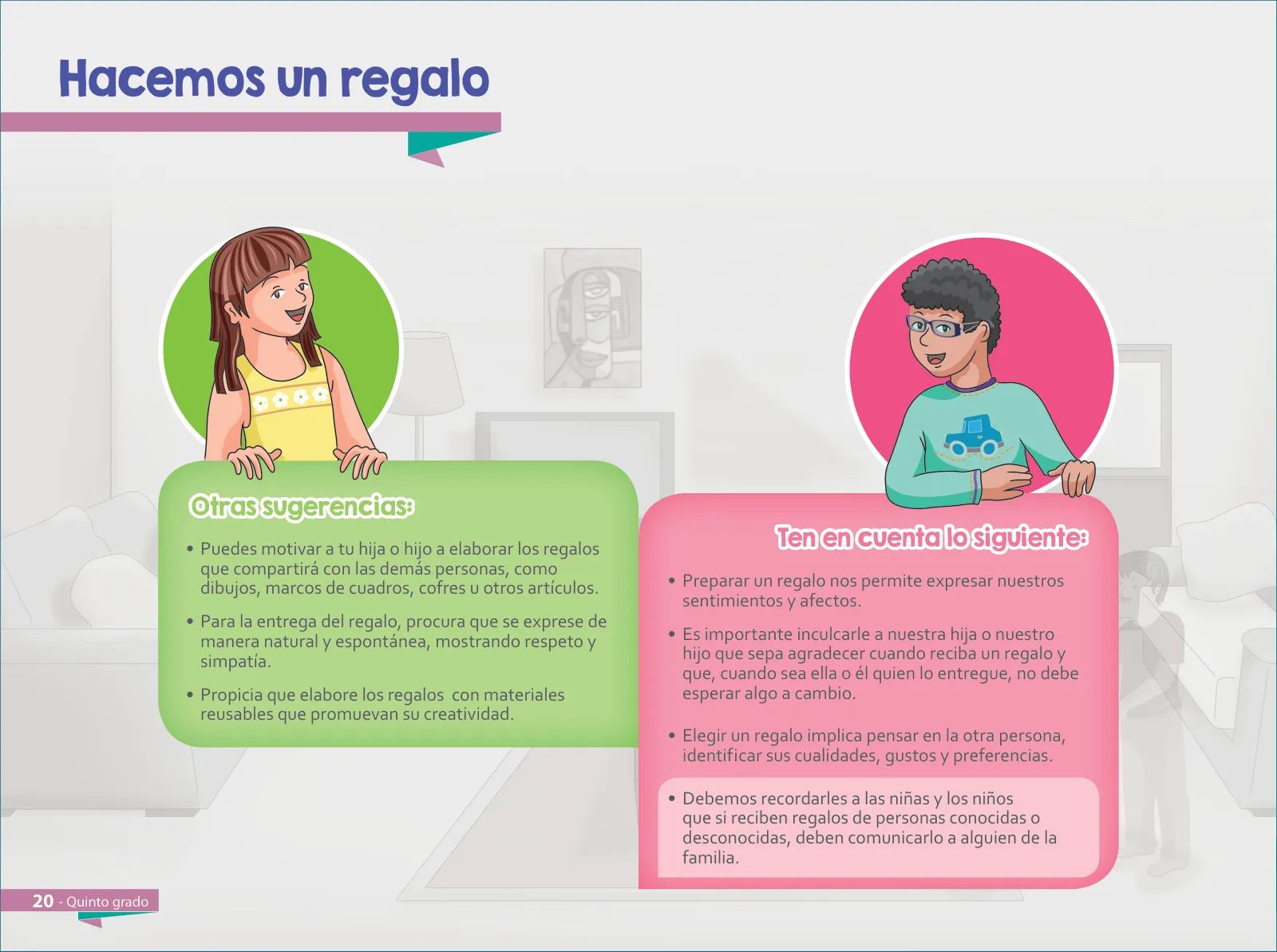 Página 22 de Aprendemos juntos en familia : guía dirigida a madres y padres. Quinto grado de Educación Primaria · 2019