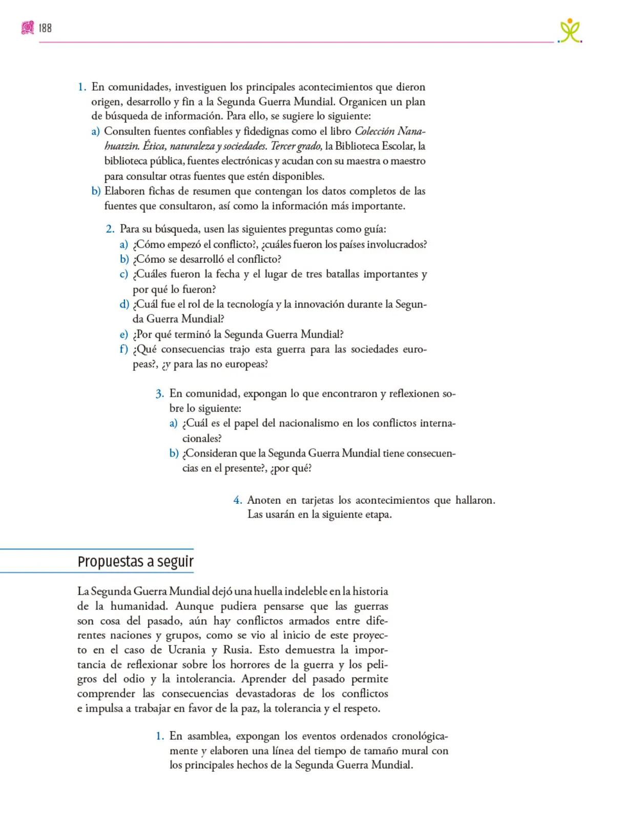 Página 189 de Colección Nanahuatzin. Nuestro libro de proyectos. Libro de Educación Secundaria Grado 3° Ciclo Escolar 2025 - 2026