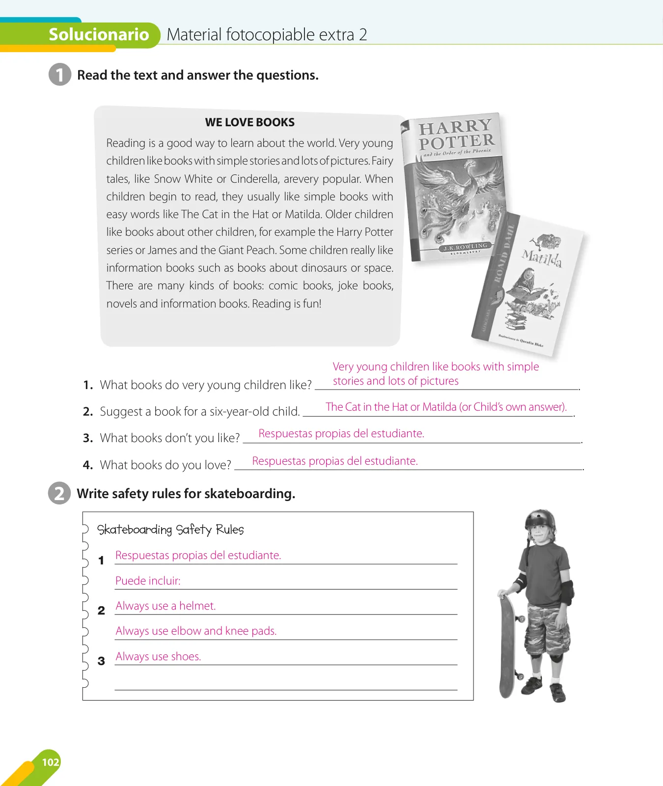 Miniatura página 104 de Inglés – Quinto Básico | Texto del Estudiante MINEDUC – Descargar PDF · 2024