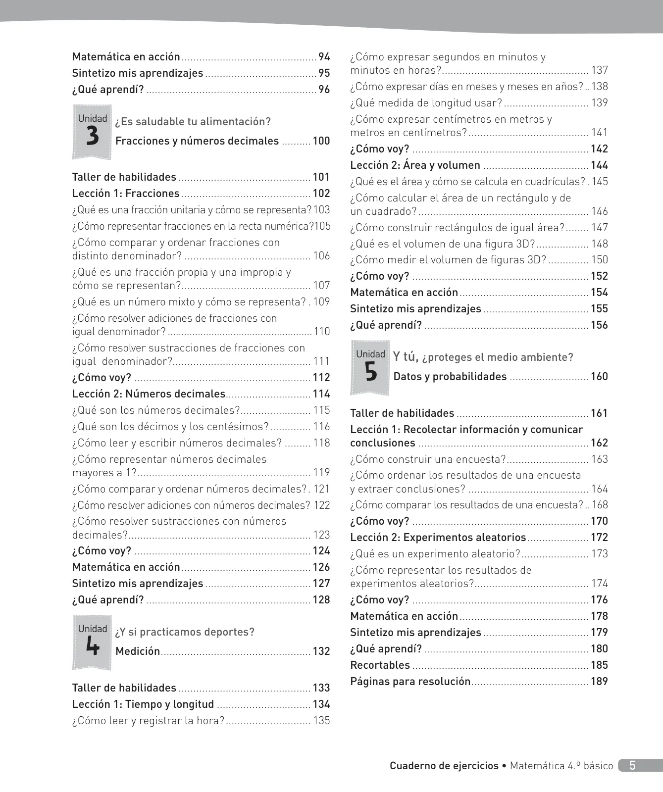 Página 6 de Matemática – Cuarto Básico | Texto del Estudiante MINEDUC – Descargar PDF · 2024