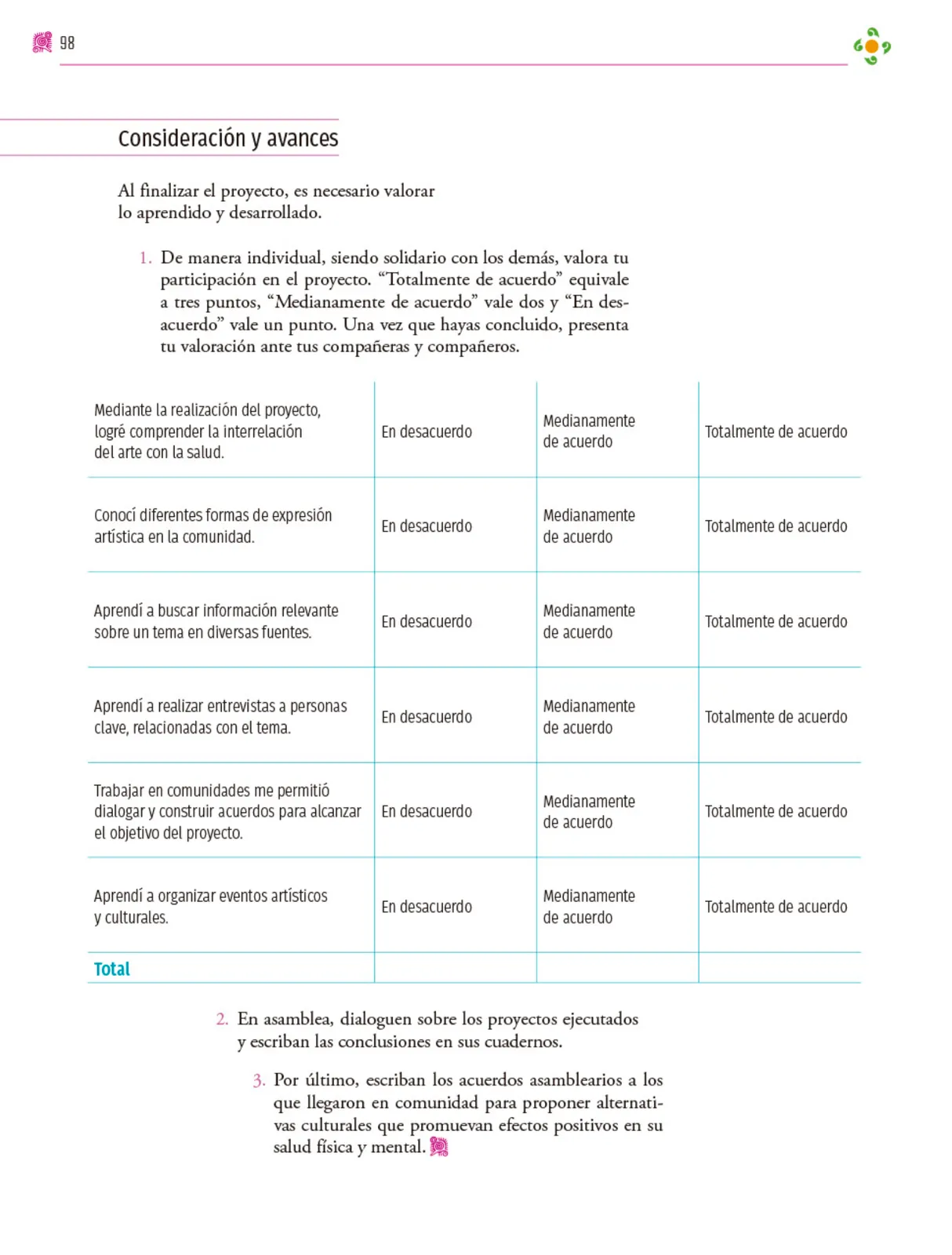 Miniatura página 99 de Colección Ximhai. Nuestro libro de proyectos.   Libro de Educación Secundaria Grado 1°  Ciclo Escolar 2025 - 2026