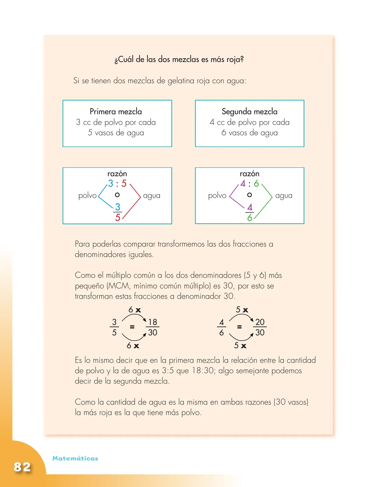 Miniatura página 82 de Matematica 5° · Cartilla 01