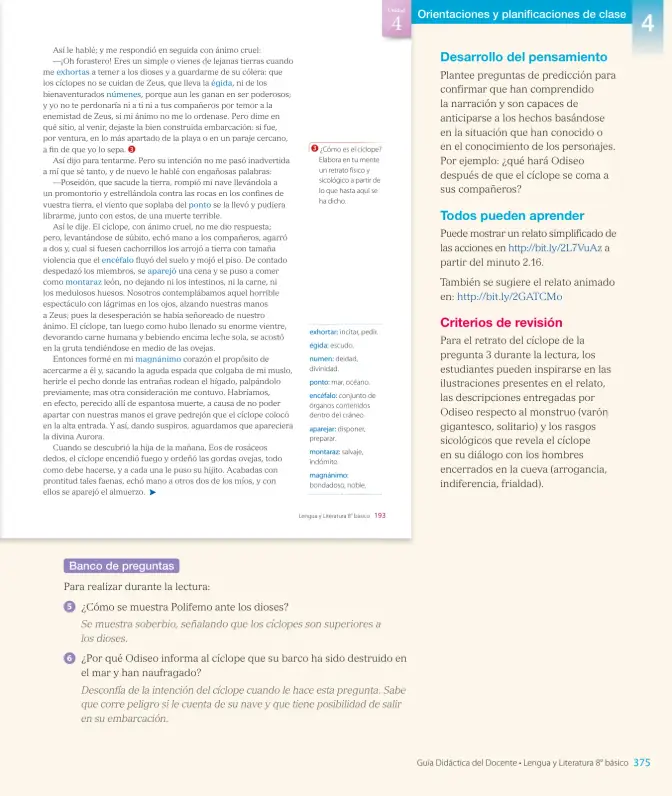 Página 147 de Lengua y Literatura – Octavo Básico | Texto del Estudiante MINEDUC – Descargar PDF · 2024