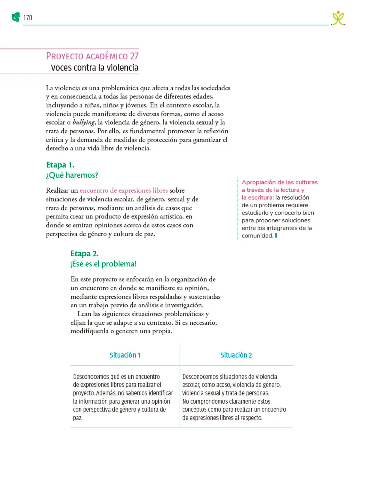 Página 171 de Colección Ximhai. Nuestro libro de Proyectos. Tomo III. Libro de Educación Telesecundaria Grado 1° Ciclo Escolar 2025 - 2026