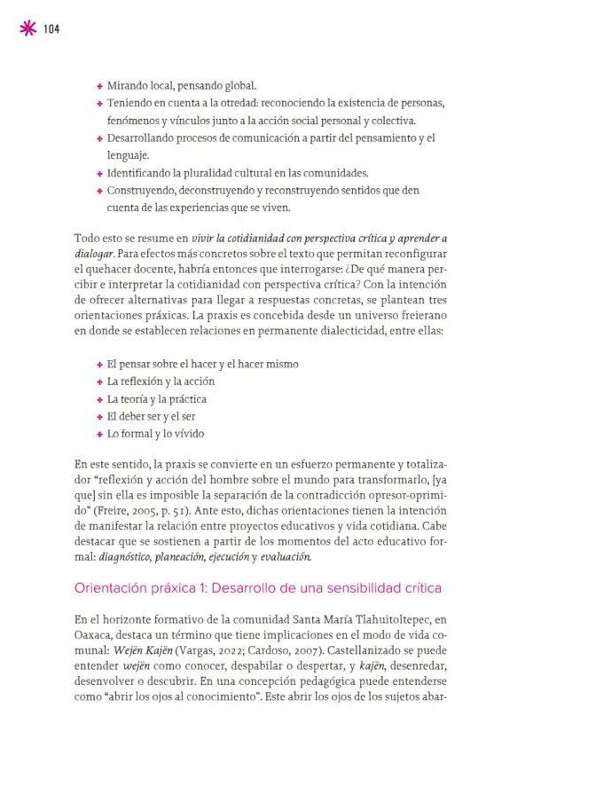 Página 105 de Un libro sin recetas para la maestra y el maestro. Fase 6. Libro de Educación Telesecundaria Grado 1°, 2°, 3° Ciclo Escolar 2025 - 2026