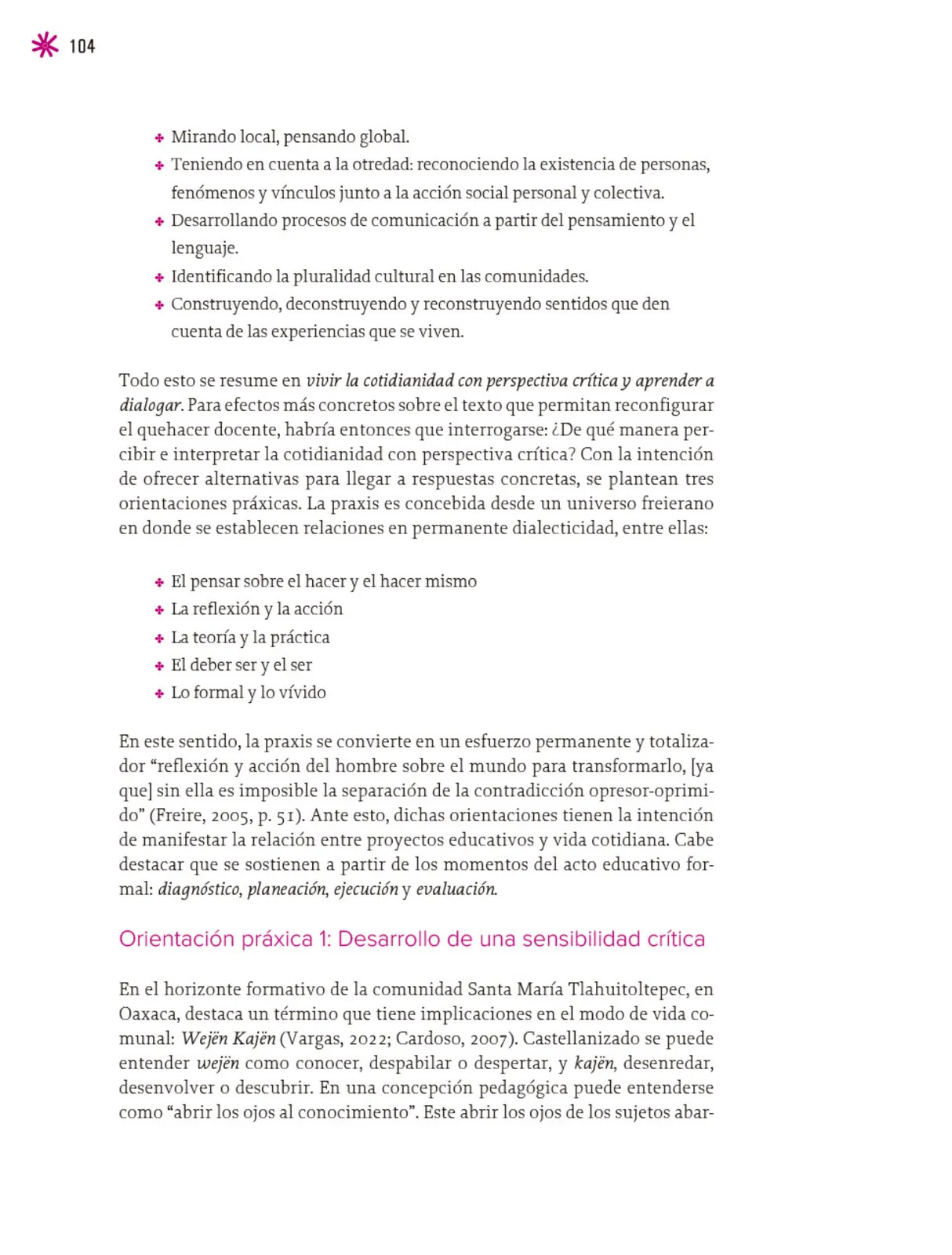 Miniatura página 105 de Un libro sin recetas para la maestra y el maestro. Fase 6.   Libro de Educación Telesecundaria Grado 1°, 2°, 3°  Ciclo Escolar 2025 - 2026