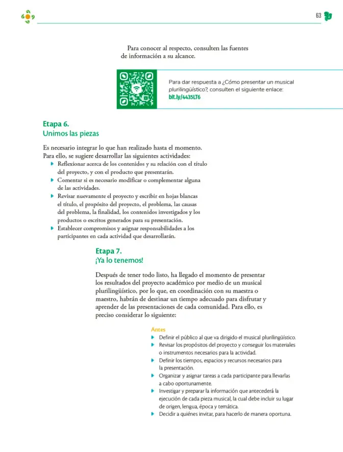 Página 64 de Colección Sk´asolil. Nuestro libro de Proyectos. Tomo II. Libro de Educación Telesecundaria Grado 2° Ciclo Escolar 2025 - 2026