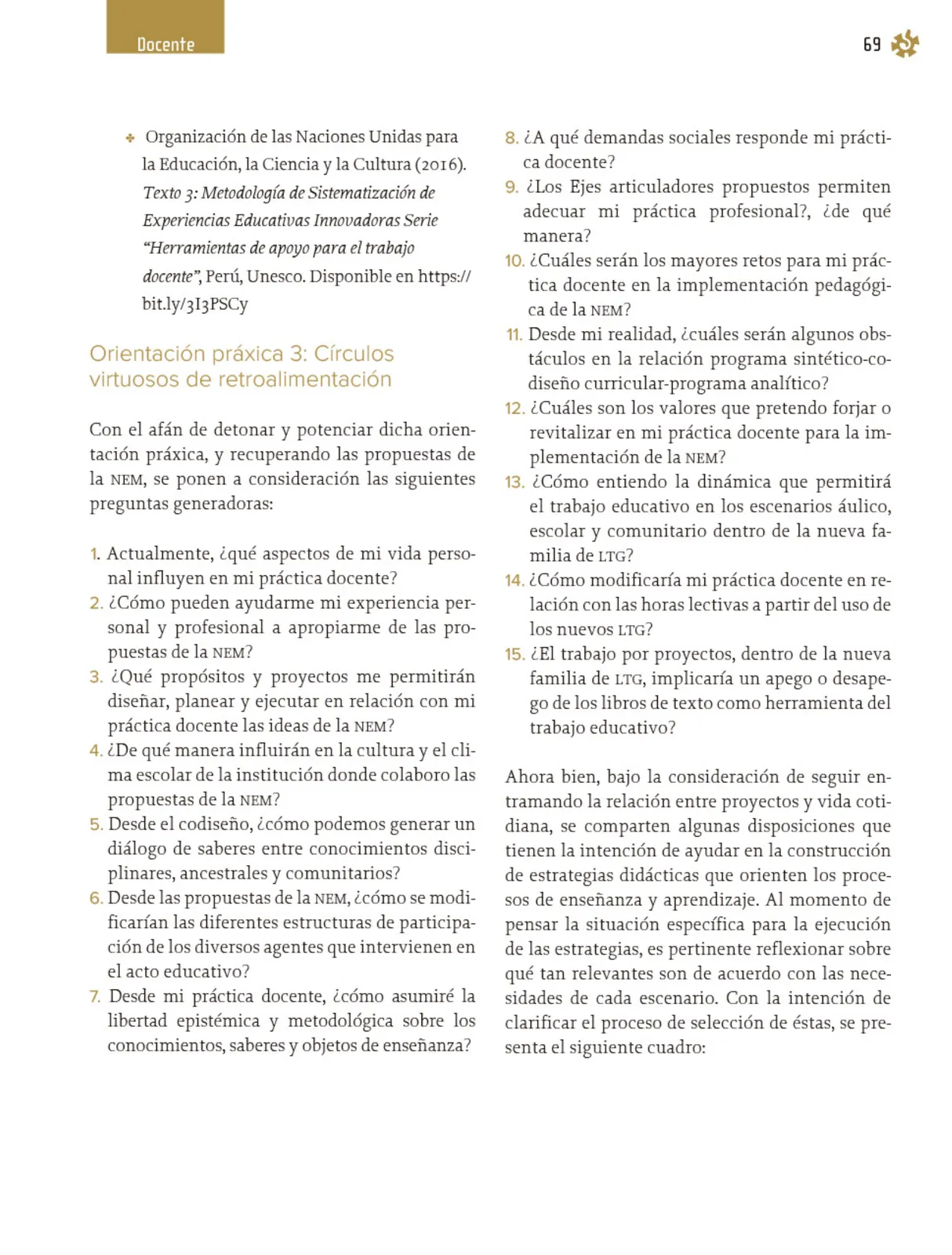 Miniatura página 70 de Un libro sin recetas, para la maestra y el maestro. Fase 4  Libro de Educación Primaria Grado 3°, 4°  Ciclo Escolar 2025 - 2026