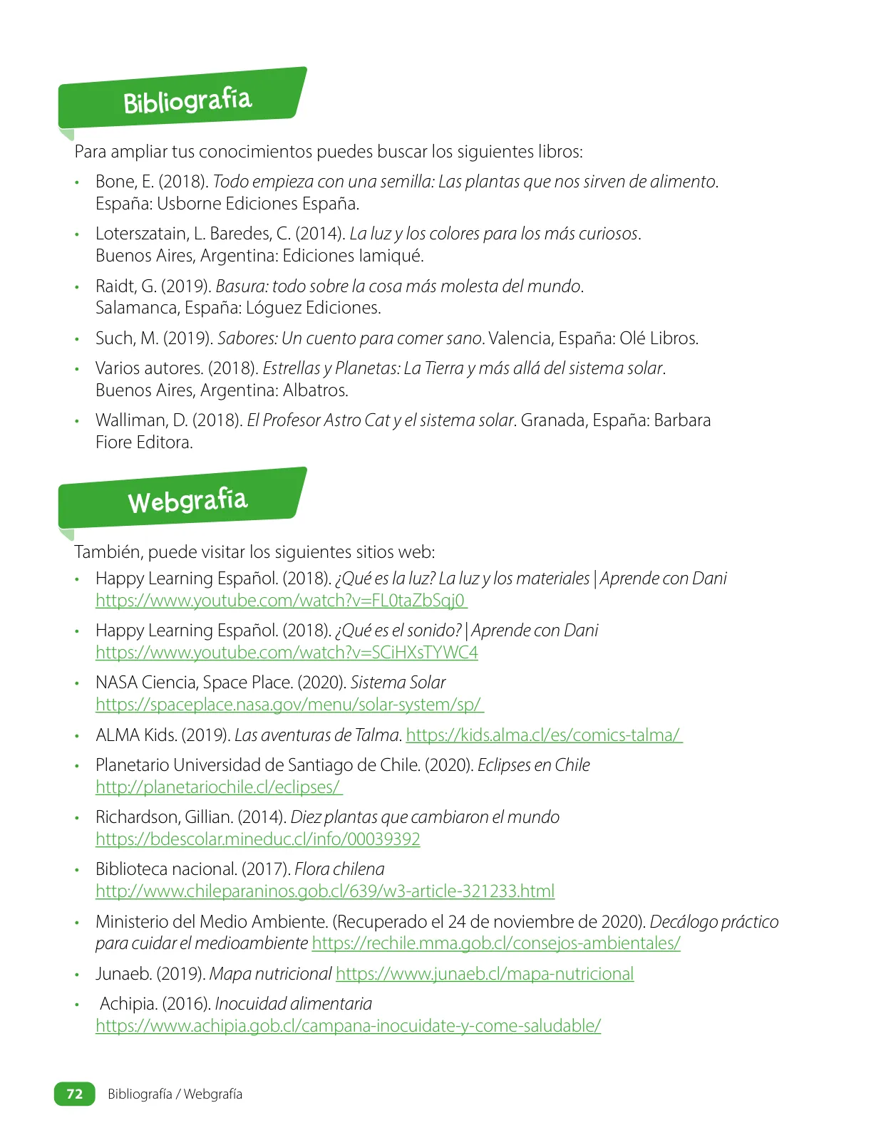 Miniatura página 74 de Ciencias Naturales – Tercero Básico | Texto del Estudiante MINEDUC – Descargar PDF · 2024