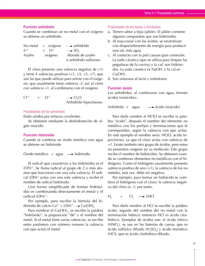 Página 61 de Ciencias Naturales 8° · Secundaria Activa