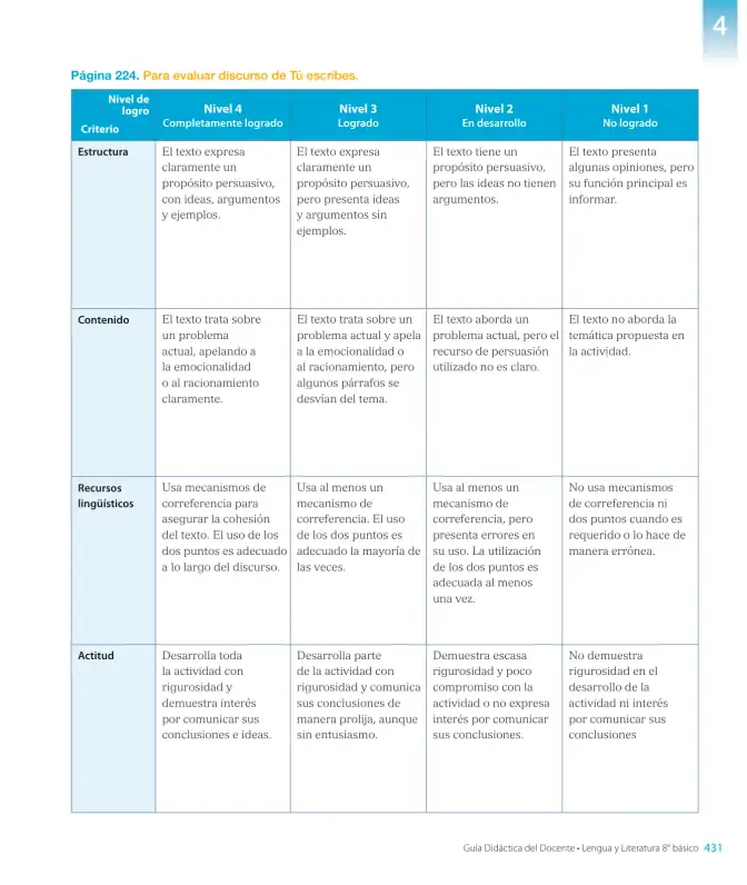 Página 203 de Lengua y Literatura – Octavo Básico | Texto del Estudiante MINEDUC – Descargar PDF · 2024