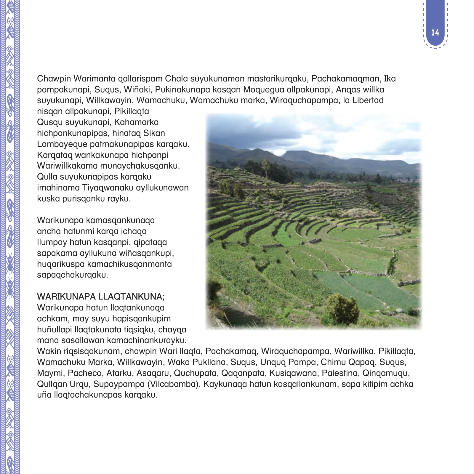 Miniatura página 16 de Anqarakunapa kawsakuyninmanta. Literatura 2 - 4° Primaria - Quechua chanka · 2023