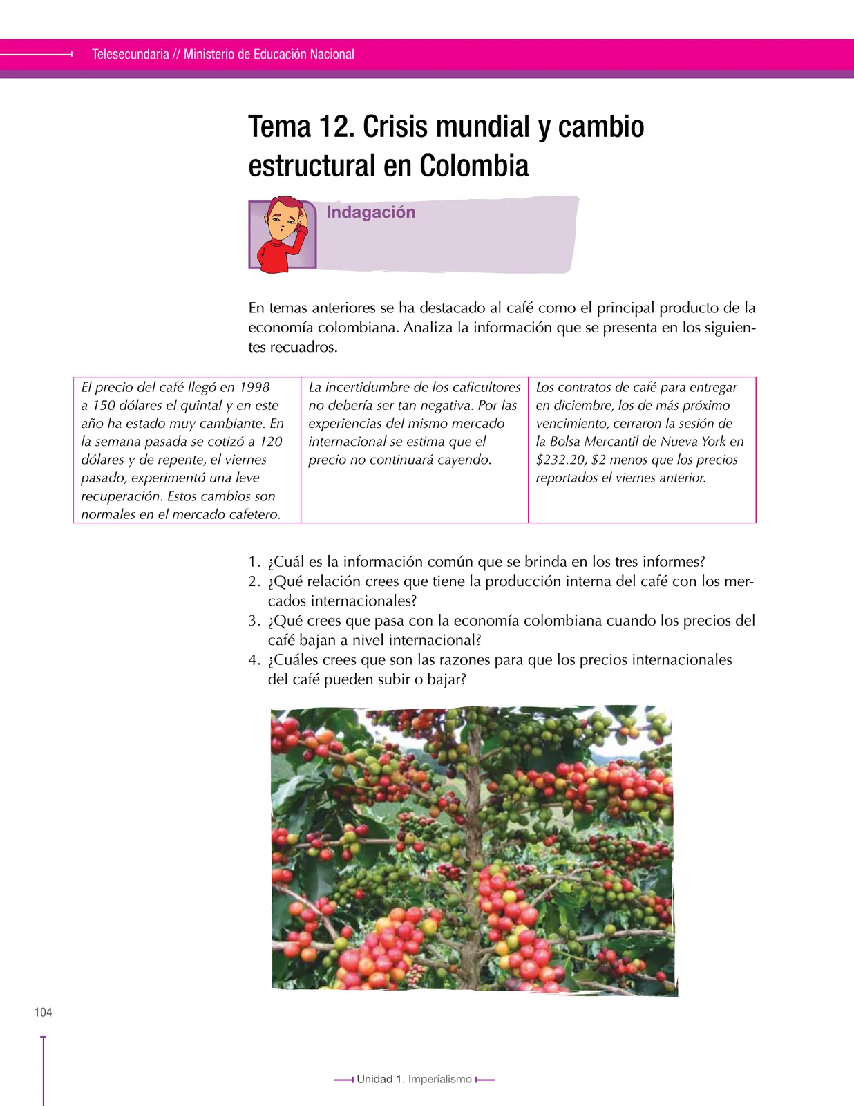 Página 104 de Ciencias Sociales 9° · Secundaria Activa