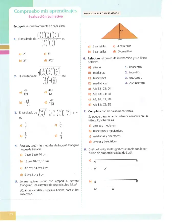 Página 172 de Matematica 8° · Egb 8 Matematica 2025 · 2025