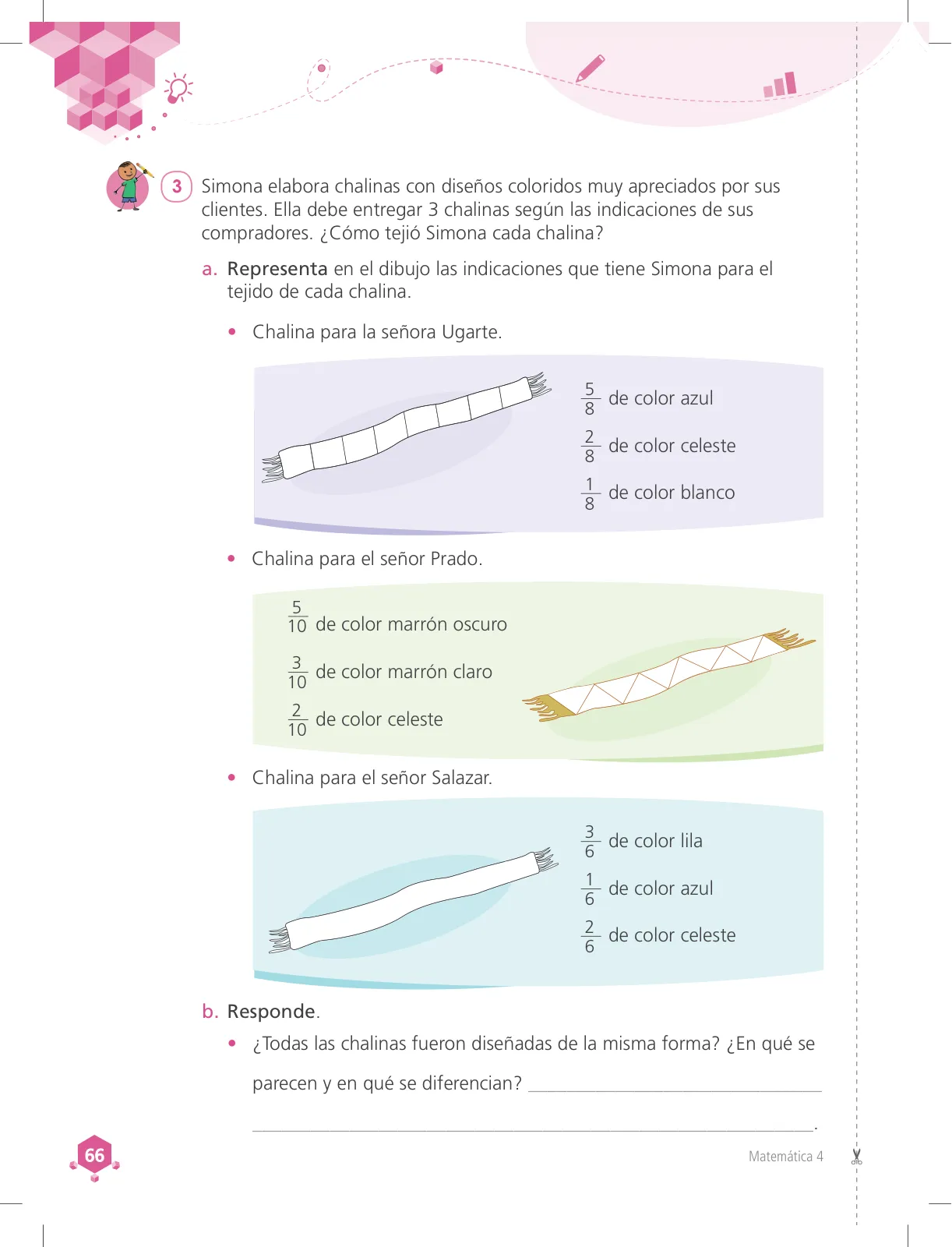 Página 66 de Matemática 4 : cuaderno de trabajo para cuarto grado de Educación Primaria 2018 · 2018