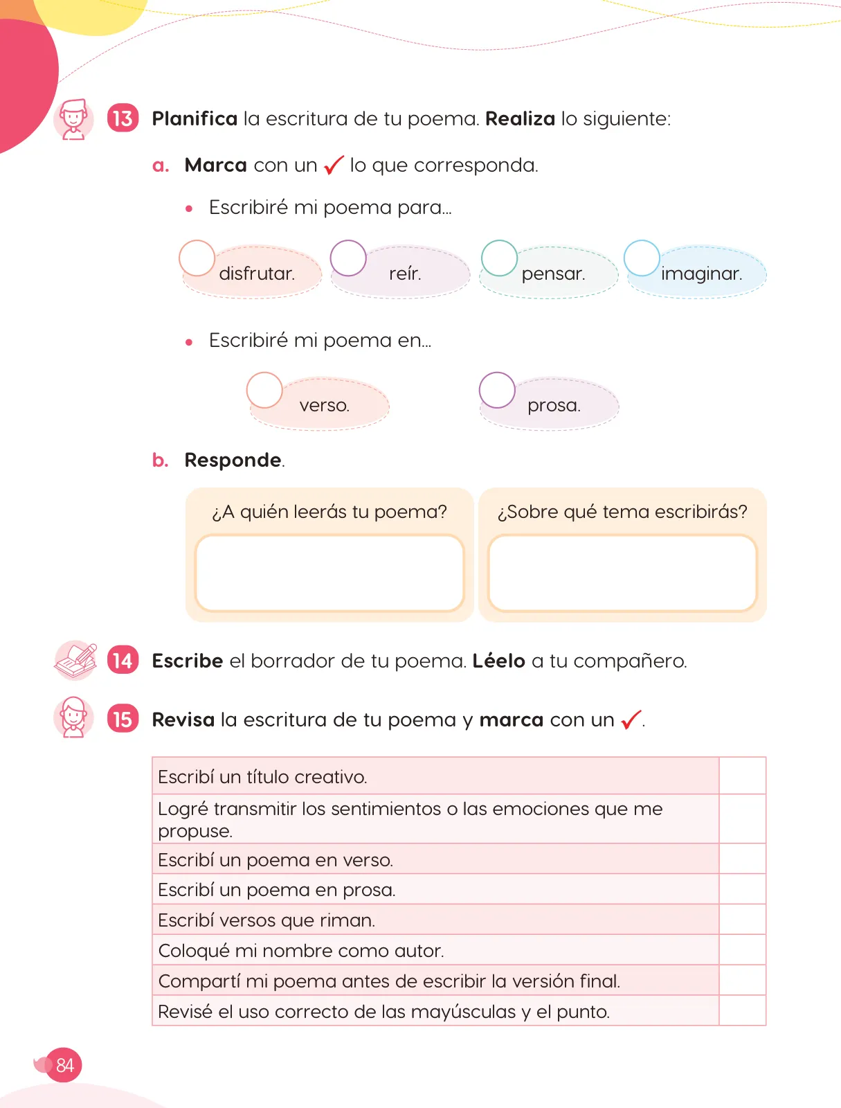 Página 86 de Cuadernillo de Comunicación 3. Tercer grado de Primaria · 2024