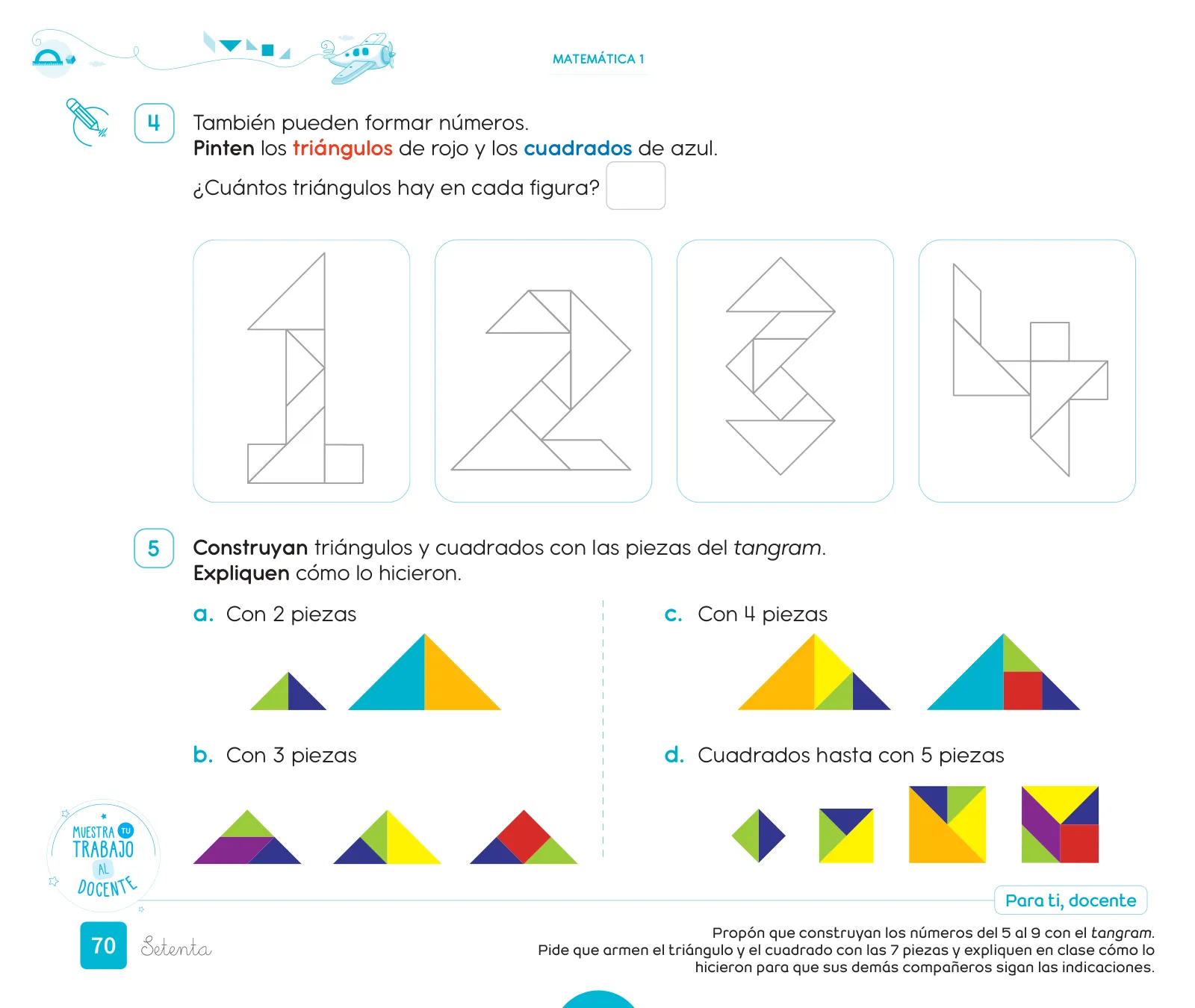 Miniatura página 72 de Cuadernillo de Matemática 1. Primer grado de Primaria · 2024