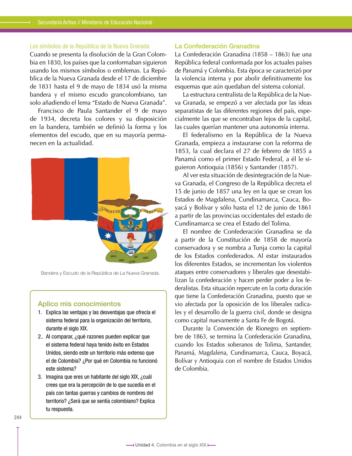 Página 244 de Ciencias Sociales 8° · Secundaria Activa