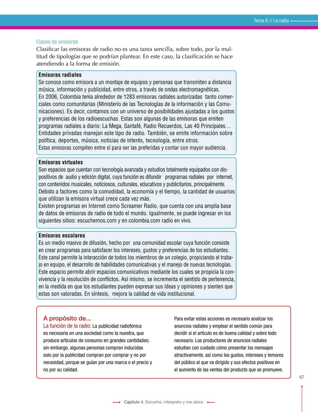 Miniatura página 67 de Lenguaje 8° · Secundaria Activa