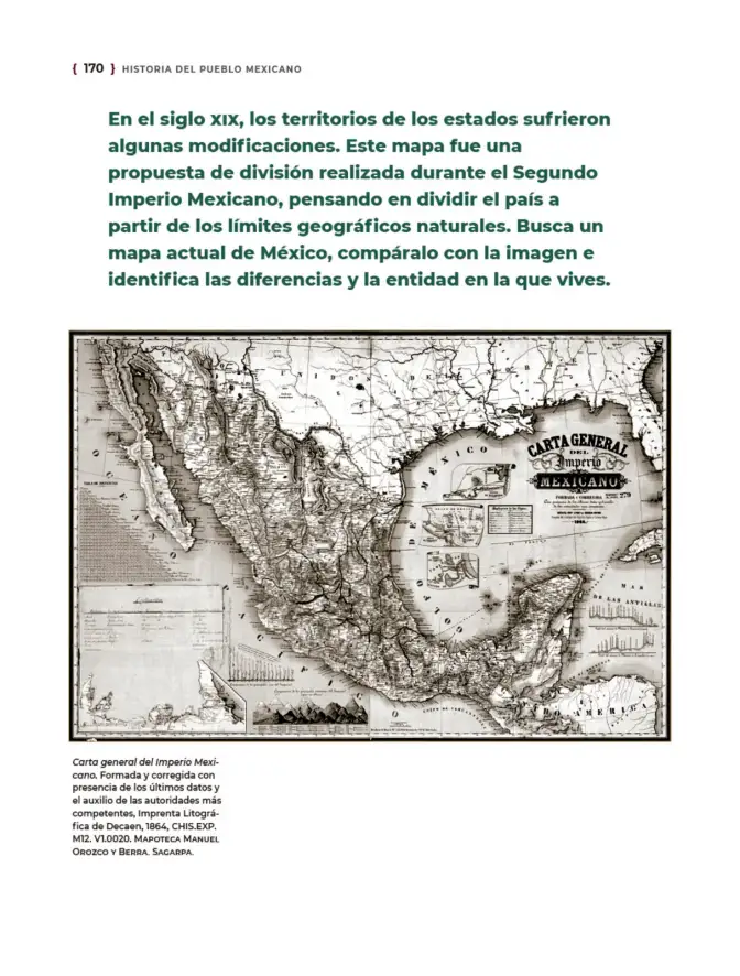 Página 171 de Historia del pueblo mexicano. Multigrado Libro de Educación Telesecundaria Grado 1° Ciclo Escolar 2025 - 2026