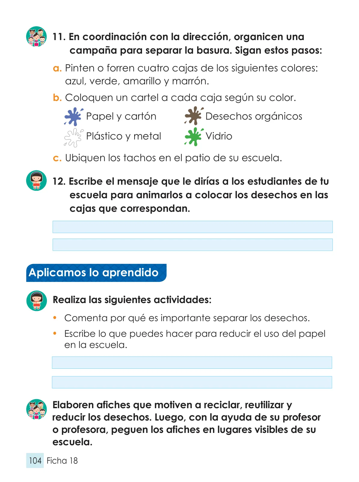 Página 19 de Cuaderno de fichas Personal Social 1. Primer grado de secundaria · 2016