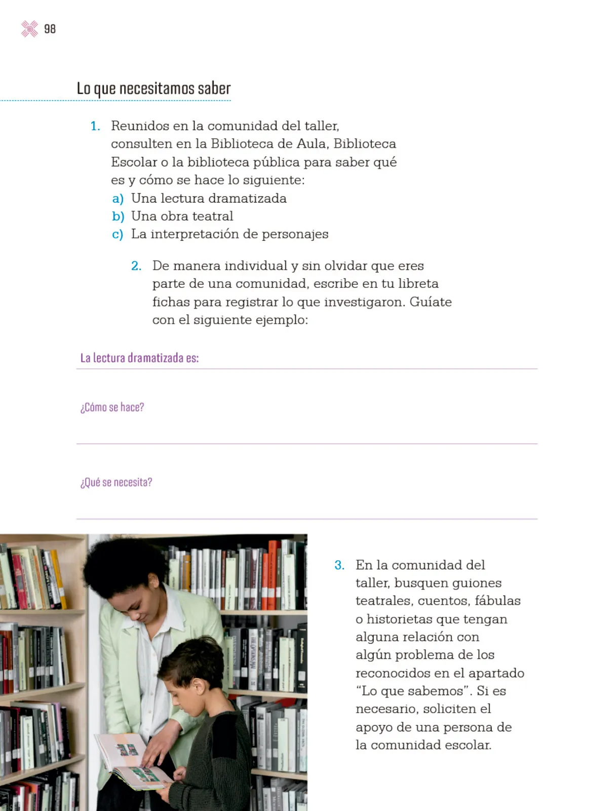 Página 101 de Proyectos Escolares. Libro de Educación Primaria Grado 4° Ciclo Escolar 2025 - 2026