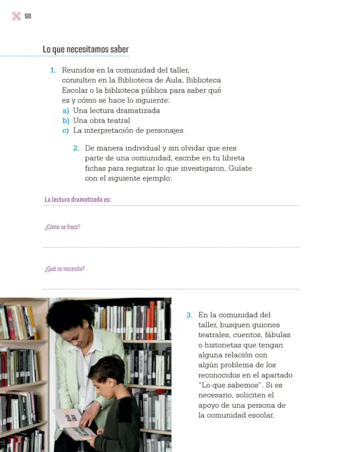 Página 101 de Proyectos Escolares. Libro de Educación Primaria Grado 4° Ciclo Escolar 2025 - 2026