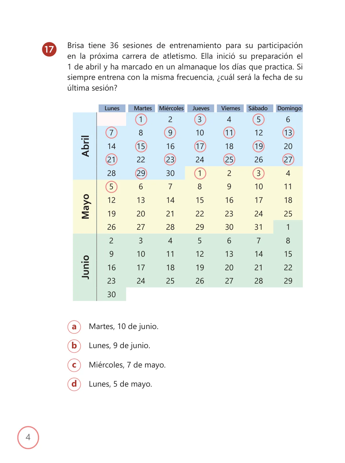 Miniatura página 4 de Kit de evaluación Entrada 2 Demostrando lo que aprendimos : Matemática, primer trimestre, ﻿Cuarto grado - Primaria · 2019