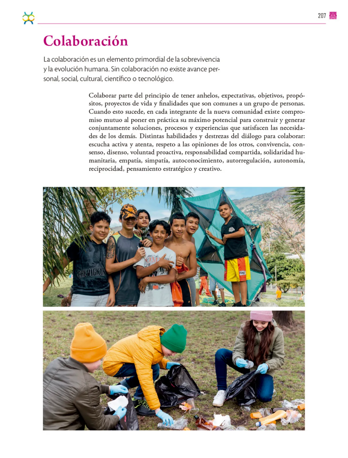 Miniatura página 208 de Colección Ximhai. De lo humano y lo comunitario.   Libro de Educación Secundaria Grado 1°  Ciclo Escolar 2025 - 2026