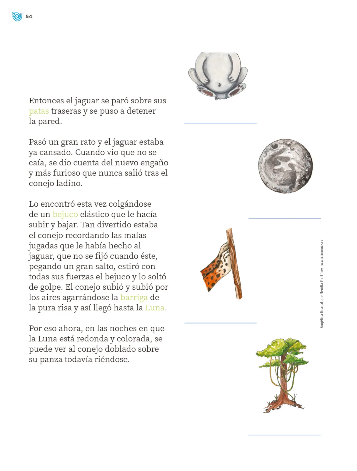 Página 55 de Múltiples lenguajes. Trazos y palabras. Libro de Educación Primaria Grado 2° Ciclo Escolar 2025 - 2026