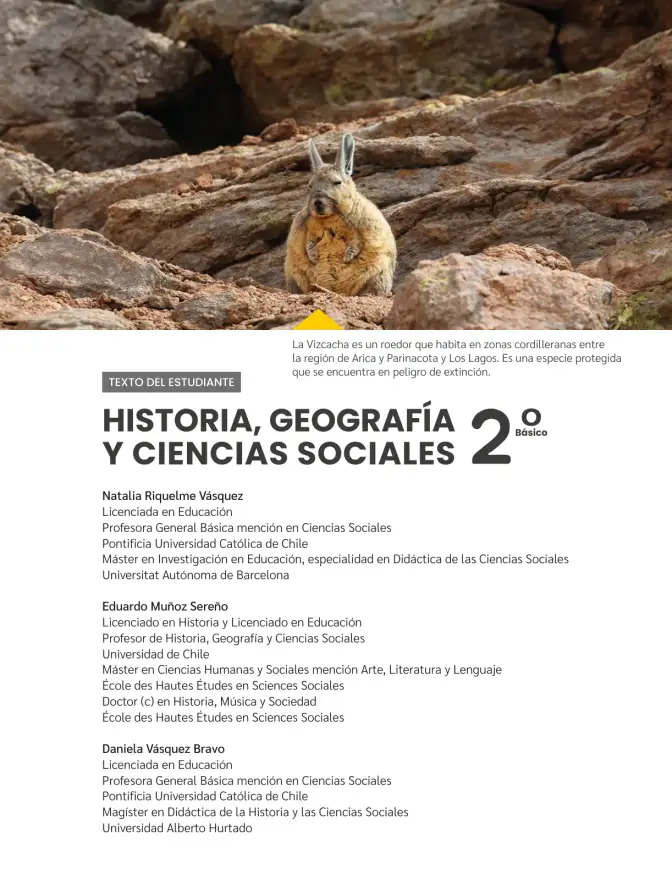 Página 3 de Historia, Geografía y Ciencias Sociales – Segundo Básico – Texto del Estudiante MINEDUC – Descargar PDF · 2024