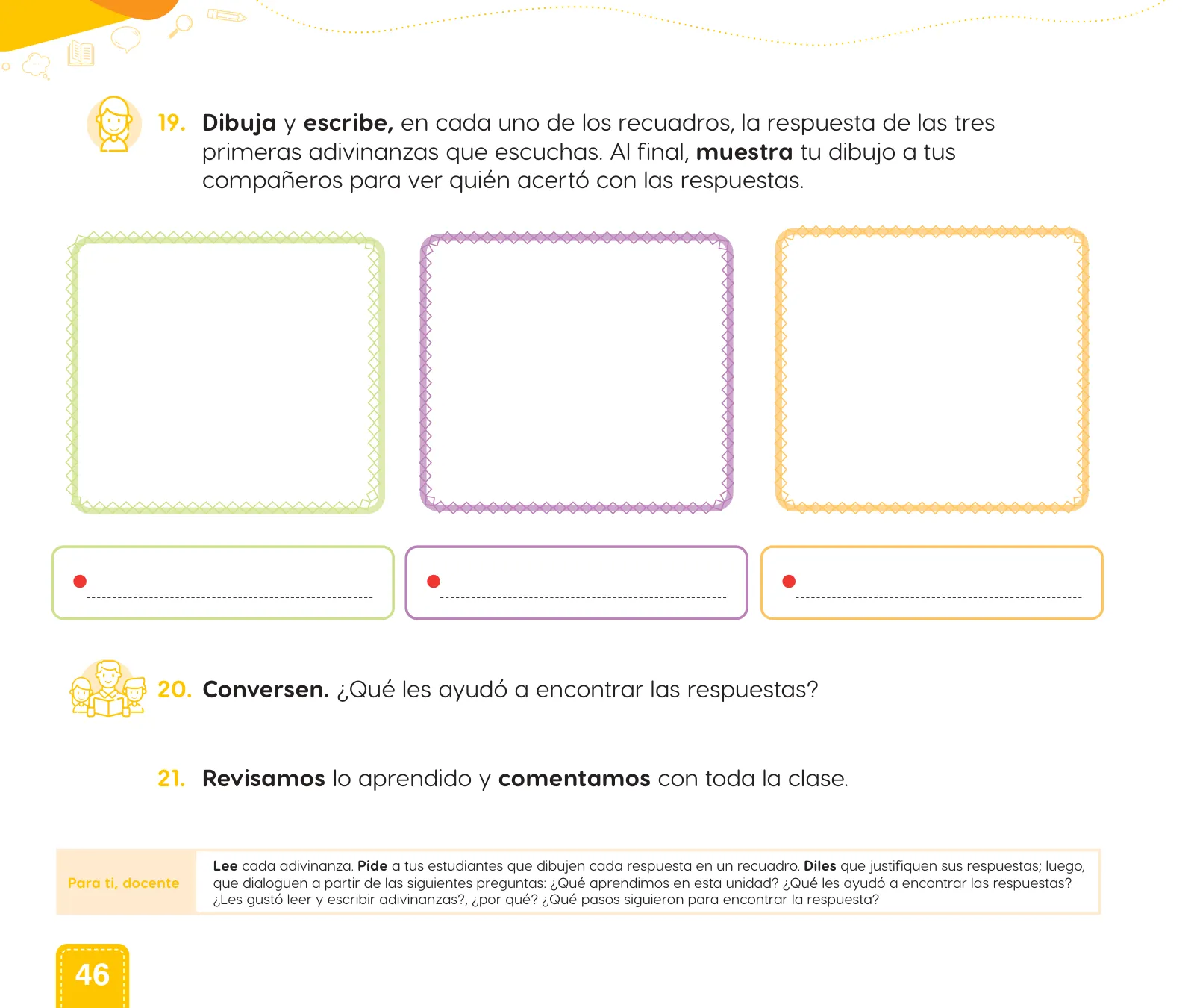Página 48 de Cuadernillo de Comunicación 1. Primer grado de Primaria · 2024