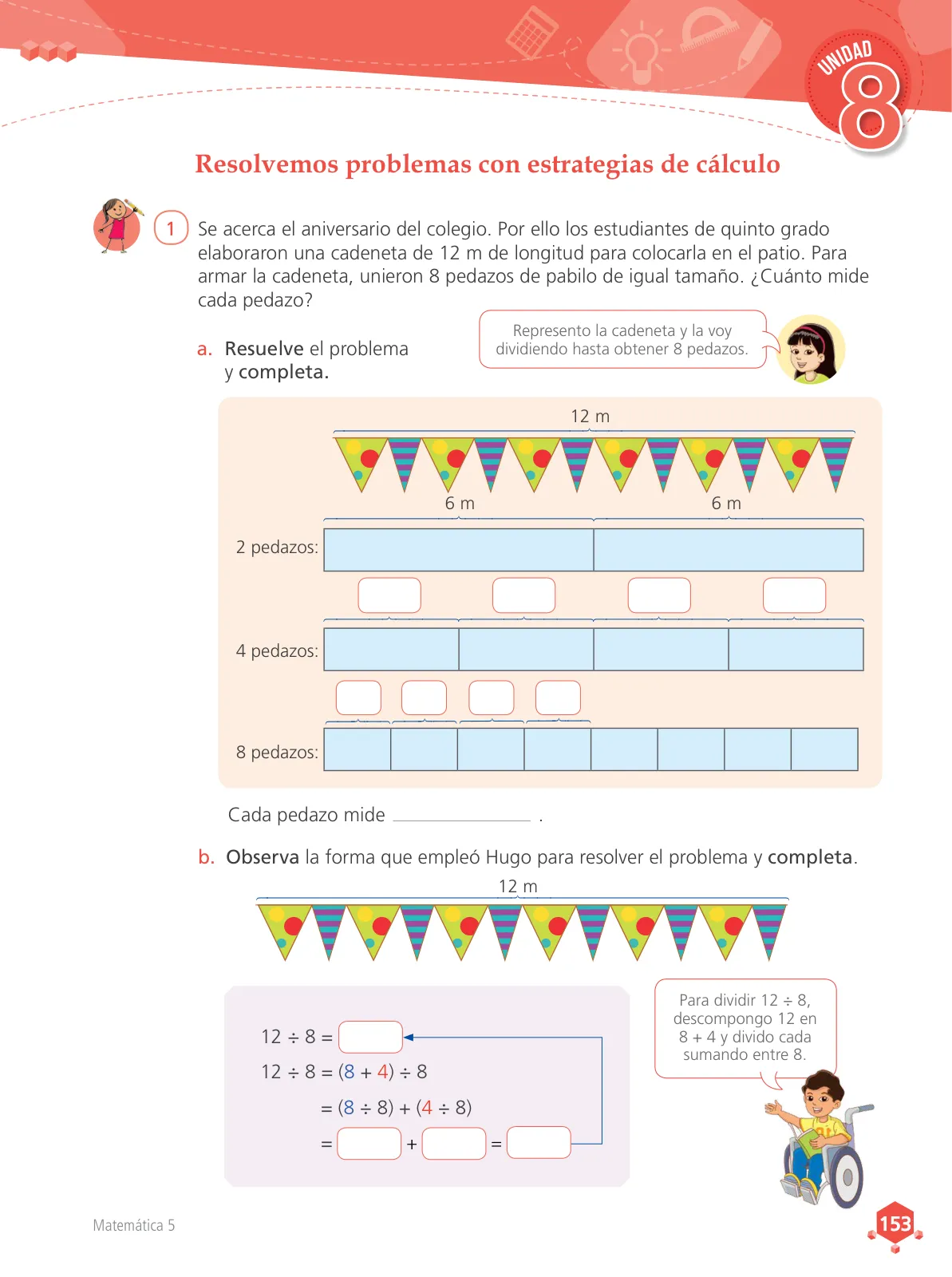 Miniatura página 154 de Matemática 5 : cuaderno de trabajo para quinto grado de Educación Primaria 2018 · 2018