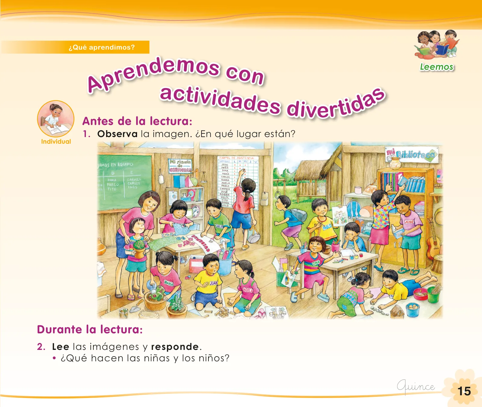 Página 17 de Comunicación 1 : cuaderno de trabajo para primer grado de Educación Primaria 2019 · 2019