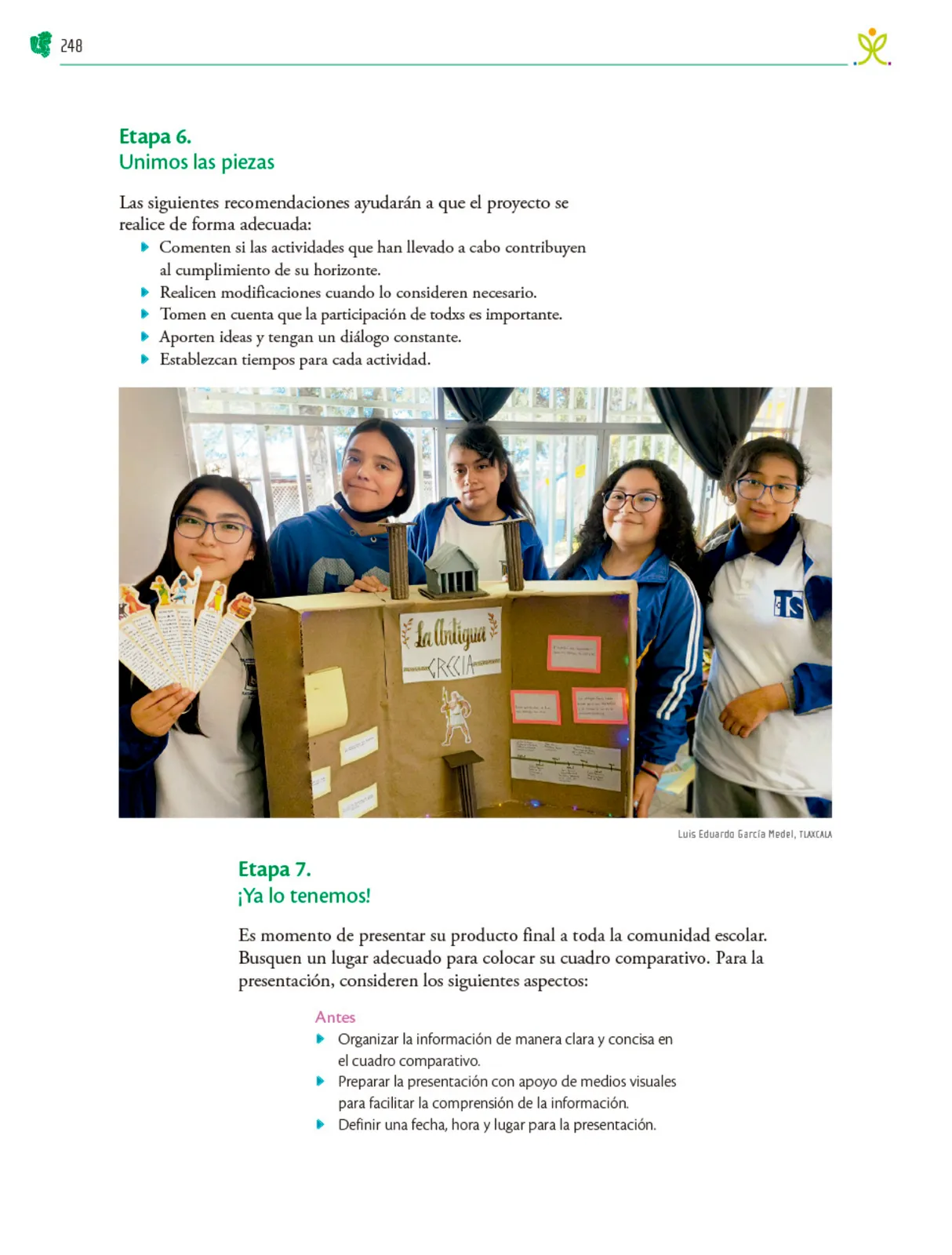 Miniatura página 249 de Colección Ximhai. Nuestro libro de Proyectos. Tomo I.   Libro de Educación Telesecundaria Grado 1°  Ciclo Escolar 2025 - 2026