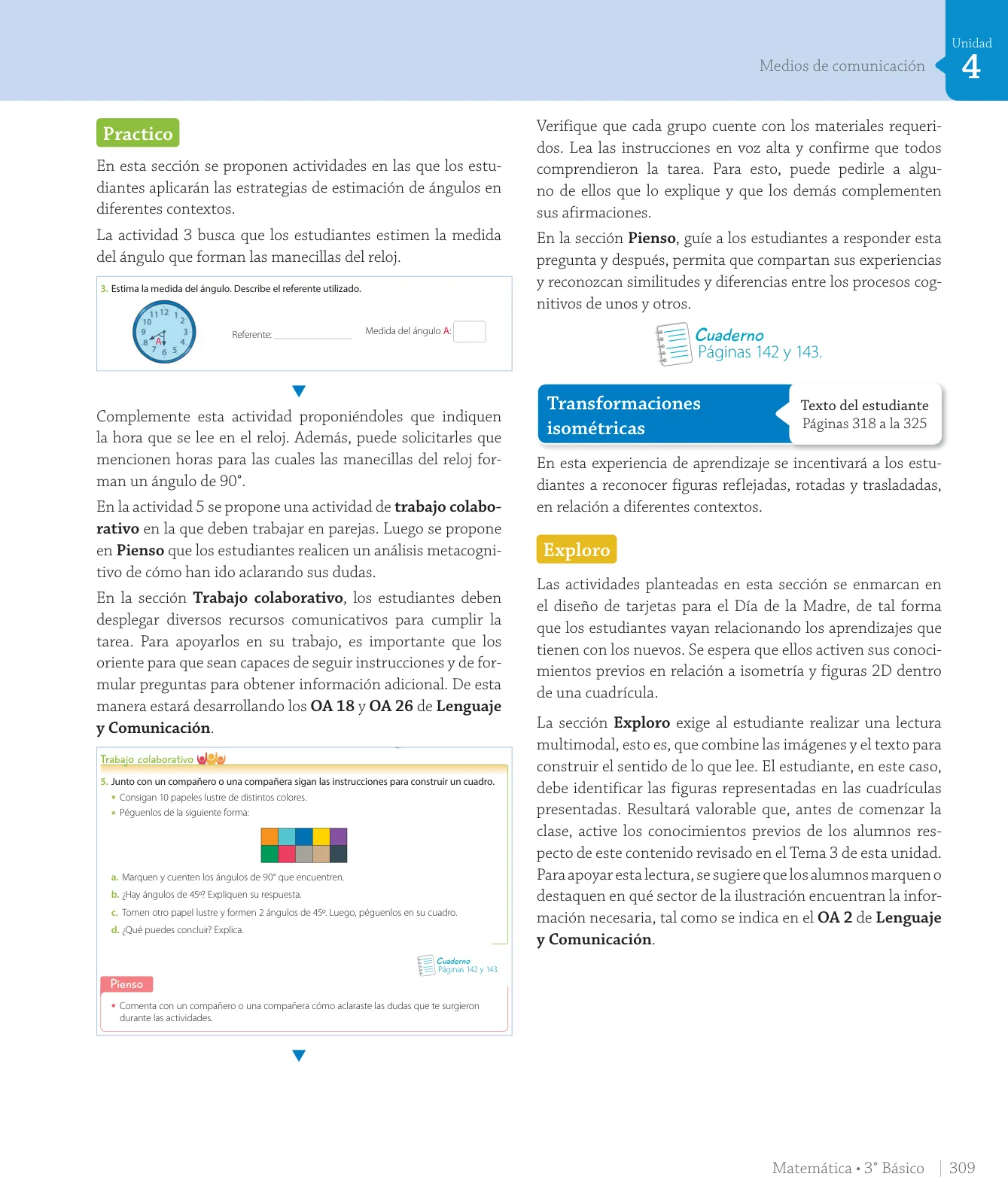 Página 129 de Matemática – Tercero Básico | Texto del Estudiante MINEDUC – Descargar PDF · 2024