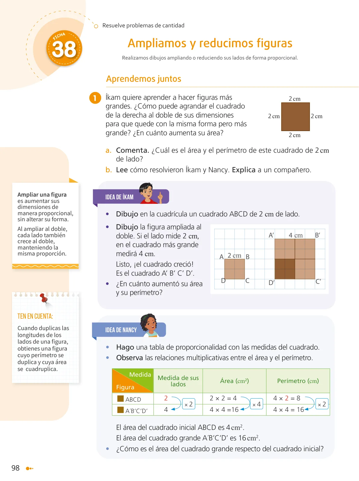 Miniatura página 100 de Texto de Matemática 6. Sexto grado de Primaria · 2024