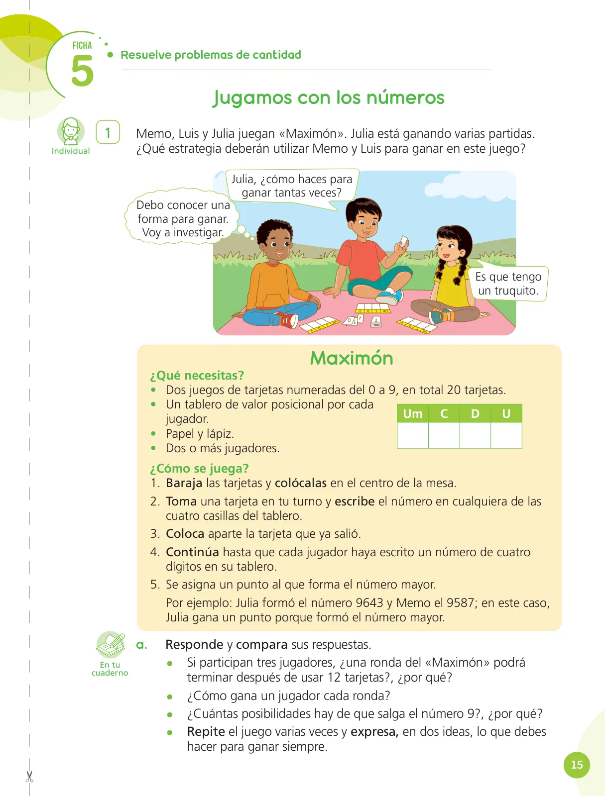 Página 17 de Cuadernillo de Matemática 6, sexto grado de Primaria · 2023