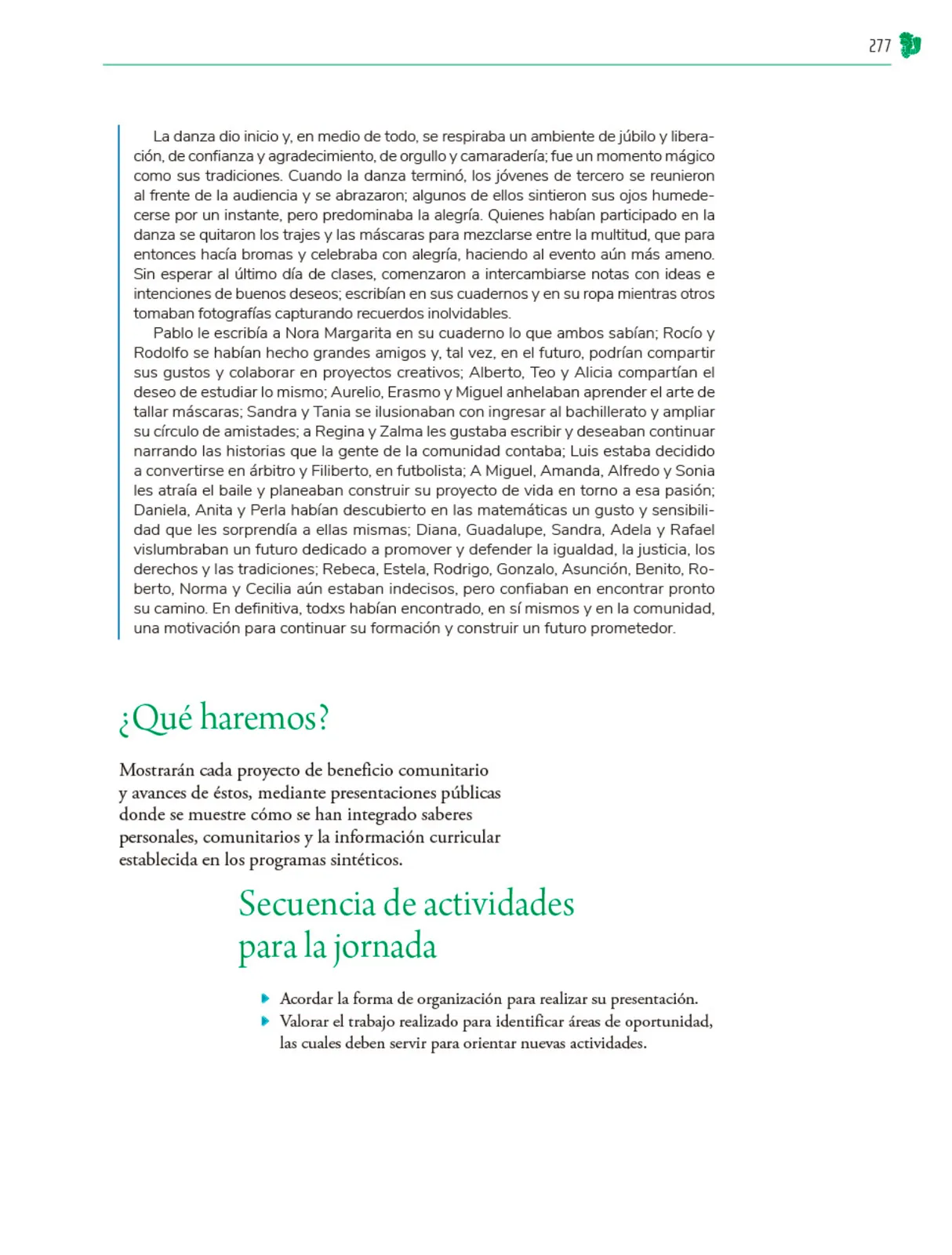 Miniatura página 278 de Colección Nanahuatzin. Nuestro libro de Proyectos.  Tomo III.  Libro de Educación Telesecundaria Grado 3°  Ciclo Escolar 2025 - 2026