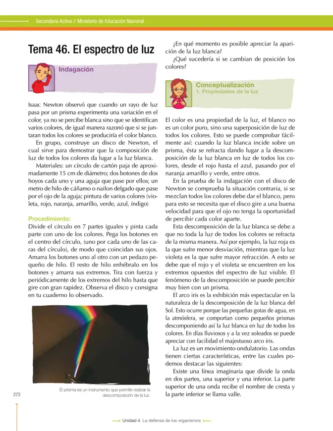 Página 272 de Ciencias Naturales 8° · Secundaria Activa