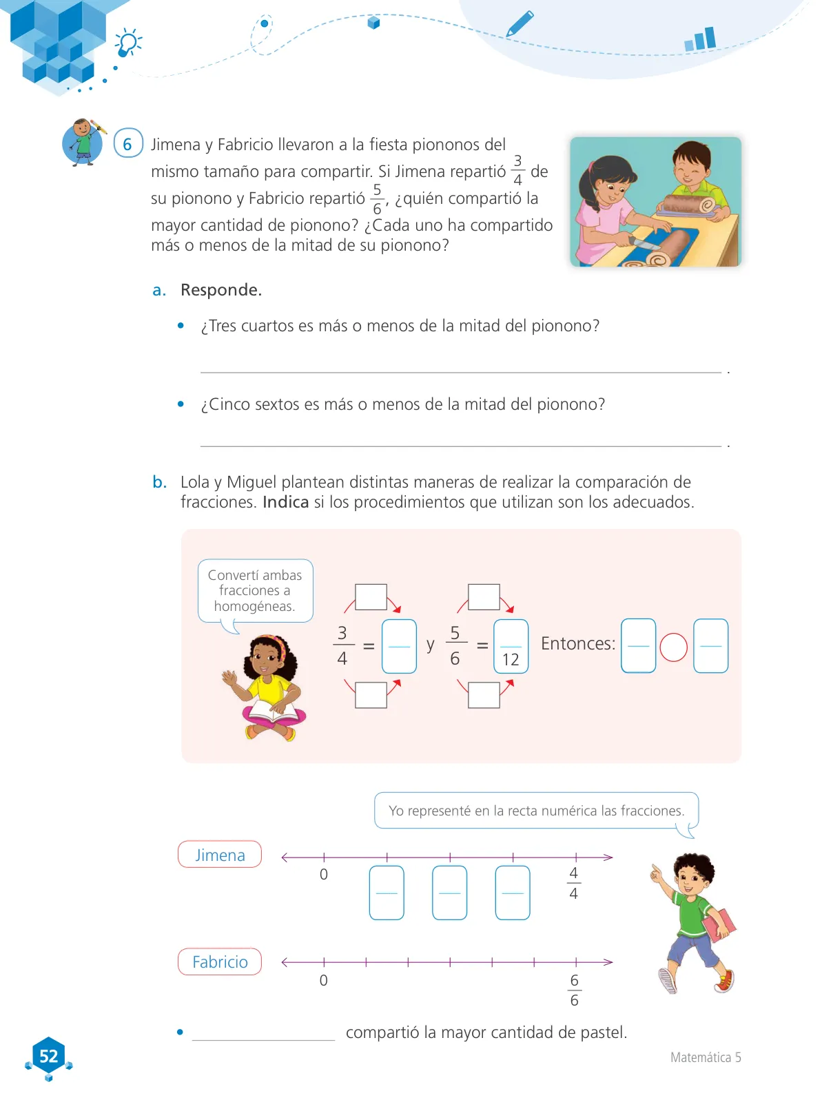 Miniatura página 53 de Matemática 5 : cuaderno de trabajo para quinto grado de Educación Primaria 2018 · 2018