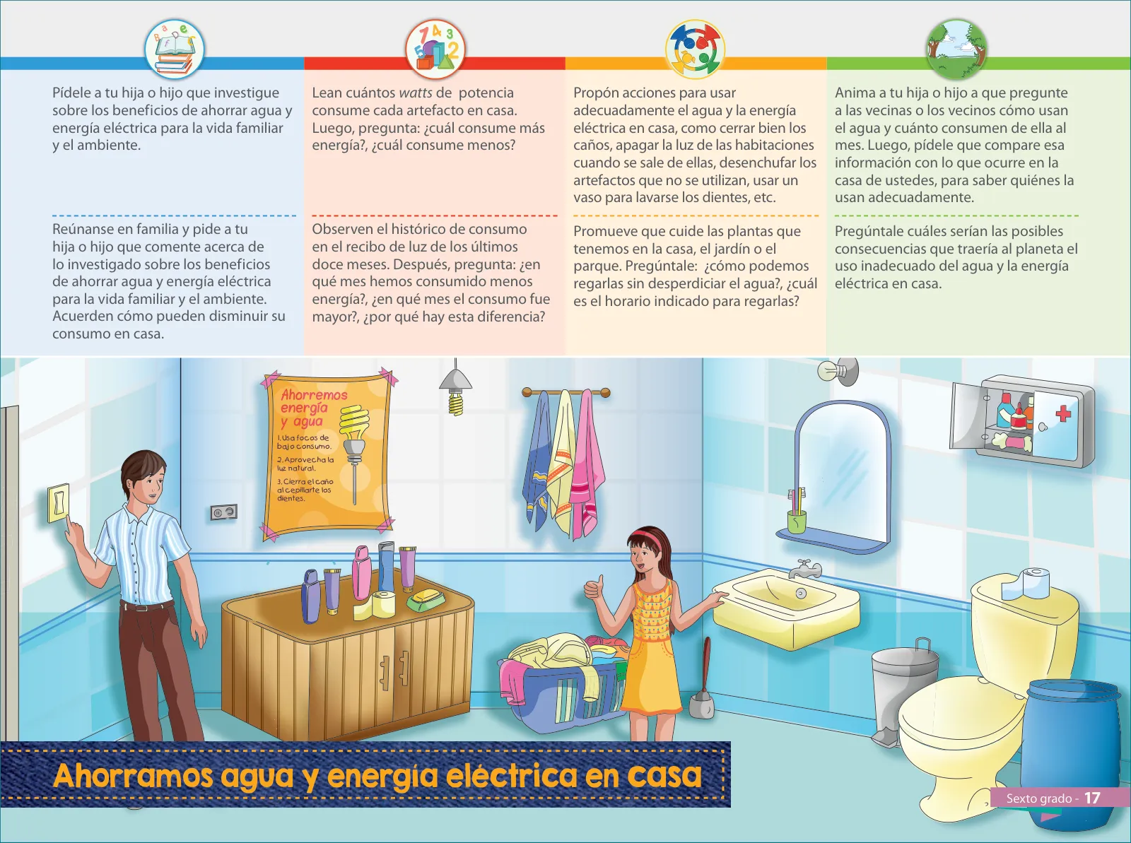 Miniatura página 19 de Aprendemos juntos en familia : guía dirigida a madres y padres. Sexto grado de Educación Primaria · 2019