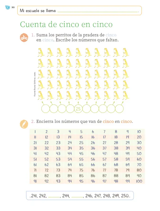 Página 31 de Múltiples lenguajes. Trazos y números. Libro de Educación Primaria Grado 2° Ciclo Escolar 2025 - 2026